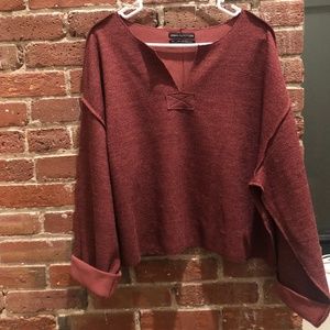 URBAN OUTFITTERS JAX INSIDE OUT NOTCH NECK TOP